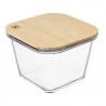 Контейнер для запекания и хранения квадратный eco store с крышкой из бамбука, 1,9 л