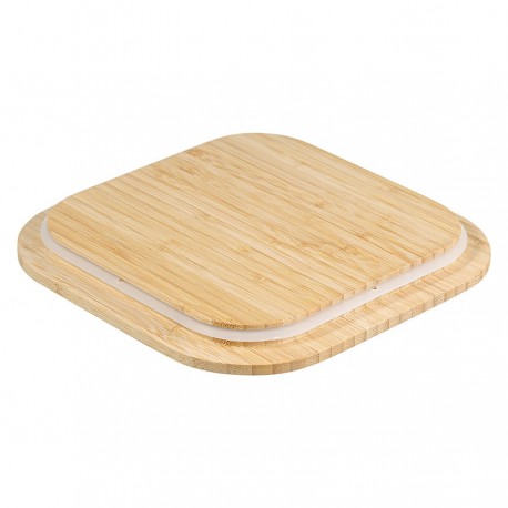 Контейнер для запекания и хранения квадратный eco store с крышкой из бамбука, 1,9 л