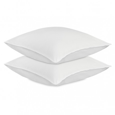 Набор наволочек из плотного сатина белого цвета из коллекции essential, 70х70 см