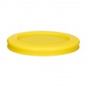 Крышка для стеклянного контейнера круглая, желтая