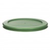 Крышка для стеклянного контейнера круглая, зеленая