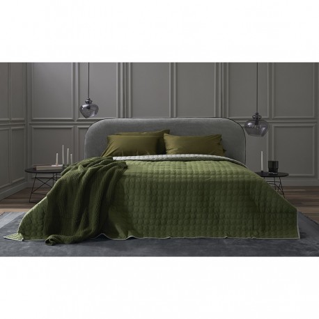 Набор наволочек из премиального сатина оливкового цвета из коллекции essential, 50х70 см