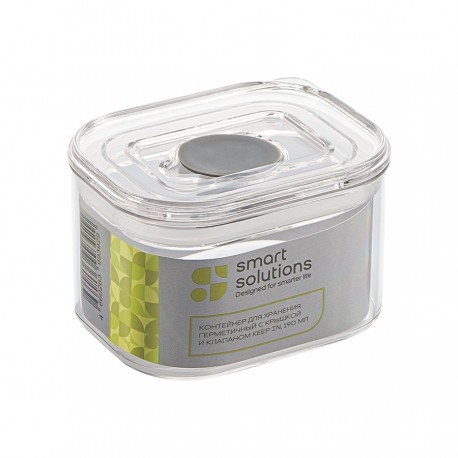 Контейнер для хранения герметичный с крышкой и клапаном keep in, 190 мл