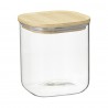 Банка для хранения квадратная glass bamboo, 1,5 л
