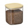 Банка для хранения квадратная glass bamboo, 1,5 л