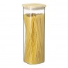 Банка для хранения квадратная glass bamboo, 2,2 л