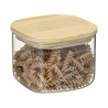 Банка для хранения квадратная glass bamboo,1 л