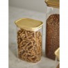 Банка для хранения прямоугольная glass bamboo, 1,3 л