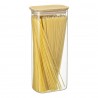 Банка для хранения прямоугольная glass bamboo, 2 л