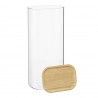 Банка для хранения прямоугольная glass bamboo, 2 л