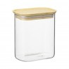 Банка для хранения прямоугольная glass bamboo, 950 мл