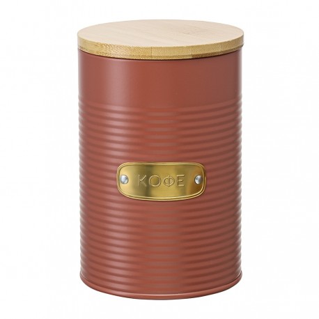 Банка для хранения кофе irmel, 1,3 л, терракота