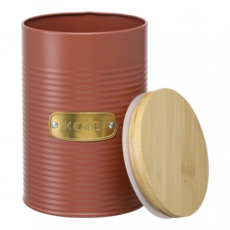 Банка для хранения кофе irmel, 1,3 л, терракота