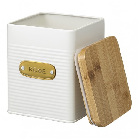 Банка для хранения кофе irmel, 1,7 л, молочная