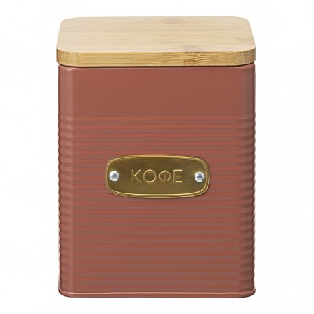 Банка для хранения кофе irmel, 1,7 л, терракота