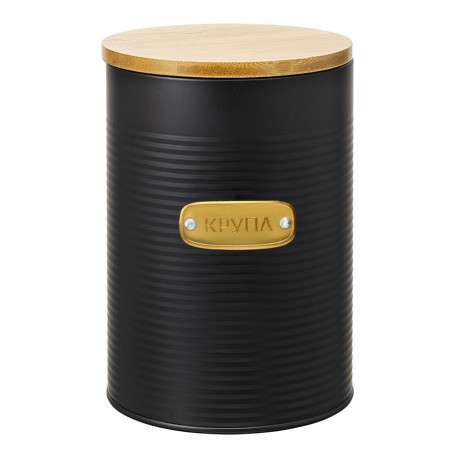 Банка для хранения крупы irmel, 2,5 л, графит