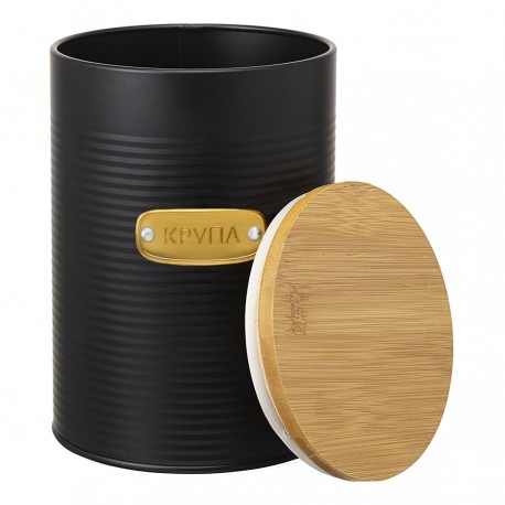 Банка для хранения крупы irmel, 2,5 л, графит