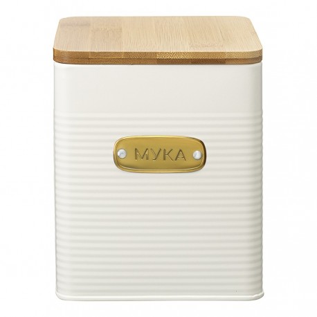 Банка для хранения муки irmel, 3,2 л, молочная