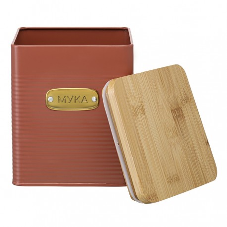 Банка для хранения муки irmel, 3,2 л, терракота