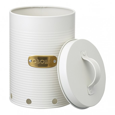 Банка для хранения овощей irmel, 2,5 л, молочная