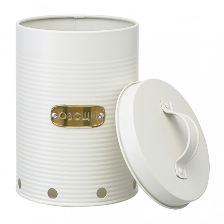 Банка для хранения овощей irmel, 6 л, молочная