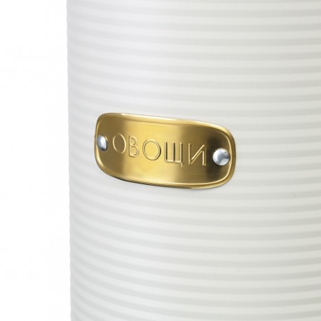 Банка для хранения овощей irmel, 6 л, молочная