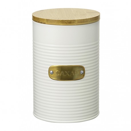 Банка для хранения сахара irmel, 1,3 л, молочная