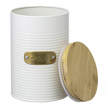 Банка для хранения сахара irmel, 1,3 л, молочная