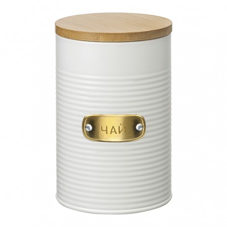 Банка для хранения чая irmel, 1,3 л, молочная