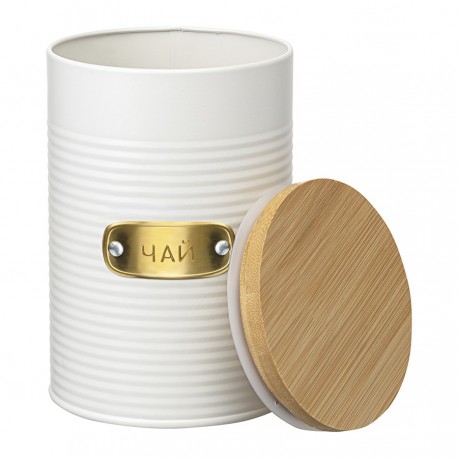 Банка для хранения чая irmel, 1,3 л, молочная
