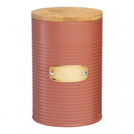 Банка для хранения чая irmel, 1,3 л, терракота