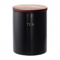 Банка керамическая для хранения чая, 650 мл, черная