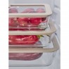 Контейнер для запекания и хранения стеклянный с вакуумным эффектом, 2,6 л, молочный