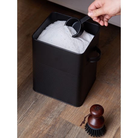 Банка для хранения универсальная irmel, 6,2 л, с ложкой, графит