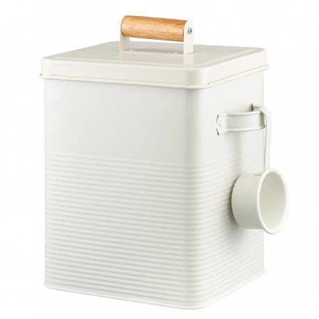 Банка для хранения универсальная irmel, 6,2 л, с ложкой, молочная