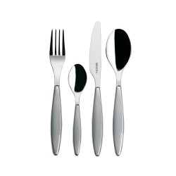 Набор столовых приборов feeling, серые, 24 пред.