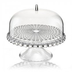 Блюдо для торта с крышкой tiffany, D30 см, прозрачное