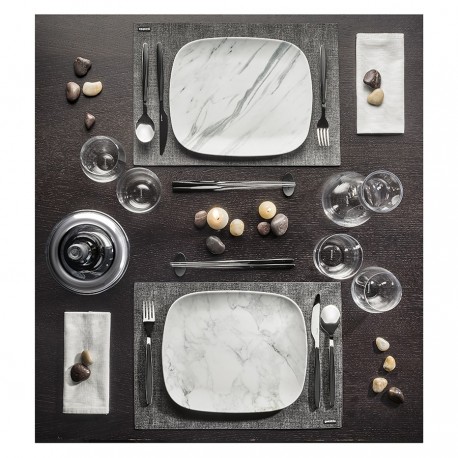 Салфетка подстановочная двусторонняя tiffany, темно-серая