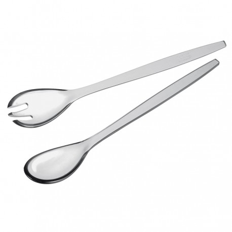 Набор ложек для салата happy hour, прозрачные, 2 шт.