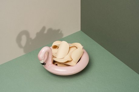 Блюдо сервировочное doiy, floatie flamingo, 11х16х18 см