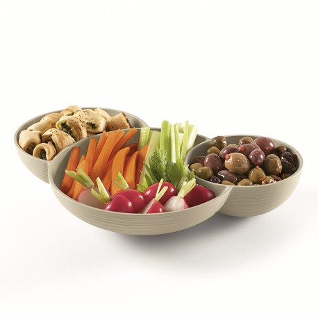 Менажница tierra, молочно-белая