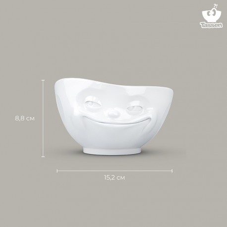 Чаша grinning, 500 мл, белая