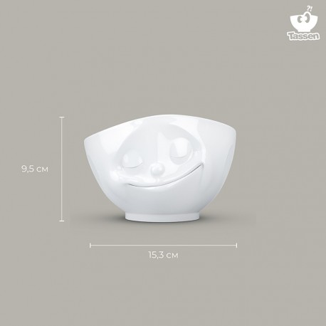 Чаша happy, 500 мл, белая