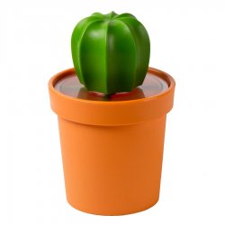 Емкость для хранения cacnister с ложкой, оранжевая с зеленым