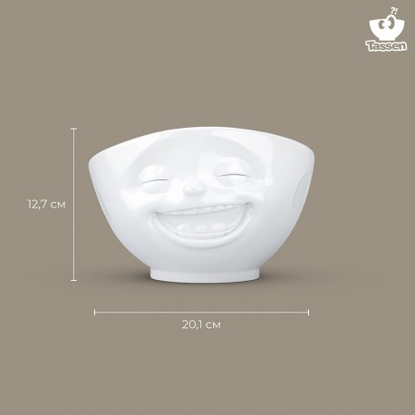 Чаша laughing, 1 л, белая