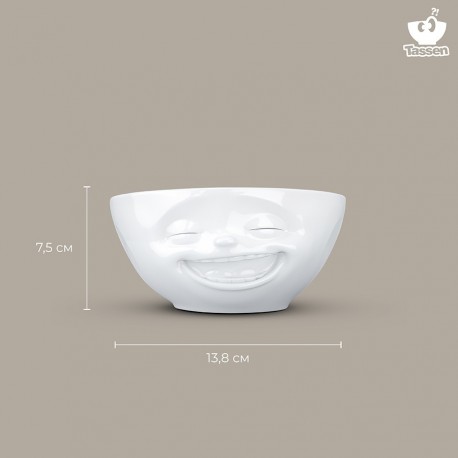 Чаша laughing, 350 мл, белая