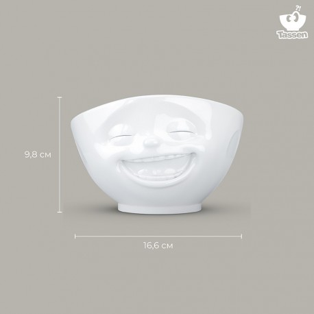 Чаша laughing, 500 мл, белая