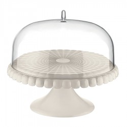 Блюдо для торта с крышкой tiffany, D30 см, молочно-белое