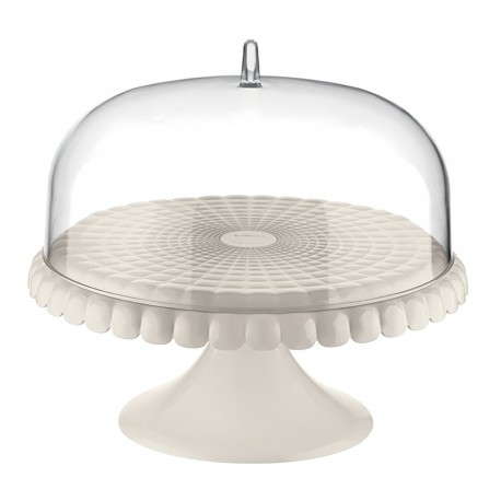 Блюдо для торта с крышкой tiffany, D30 см, молочно-белое