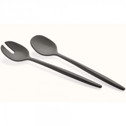 Набор ложек для салата tierra, черные, 2 шт.
